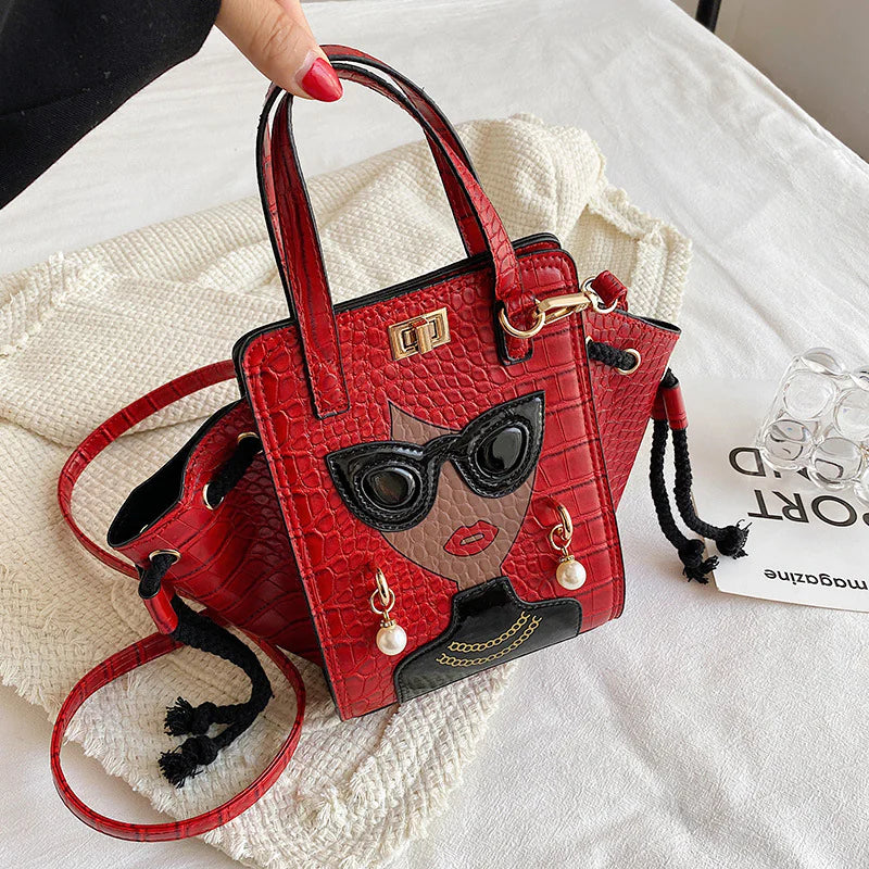 High-Fashion Large Bucket Handbag