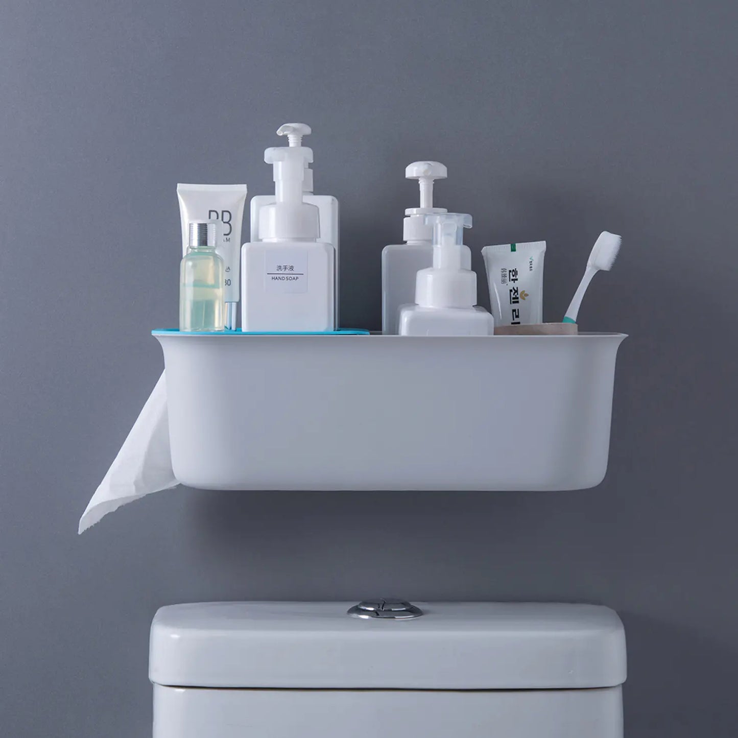 Bathroom Shelf with Suction Cups