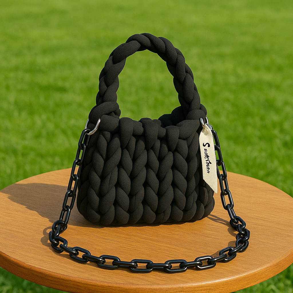 Multi-Colored Wool Tote Bag