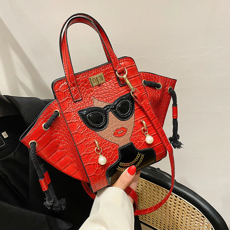 High-Fashion Large Bucket Handbag