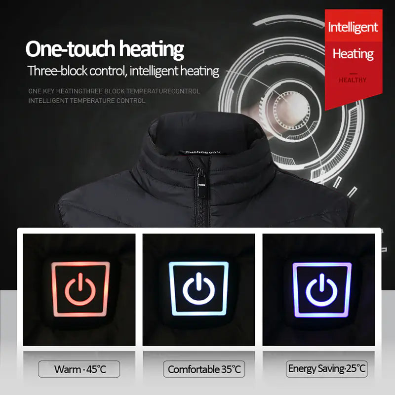 Heated USB Vest for Men and Women - Tactical Thermal Wear