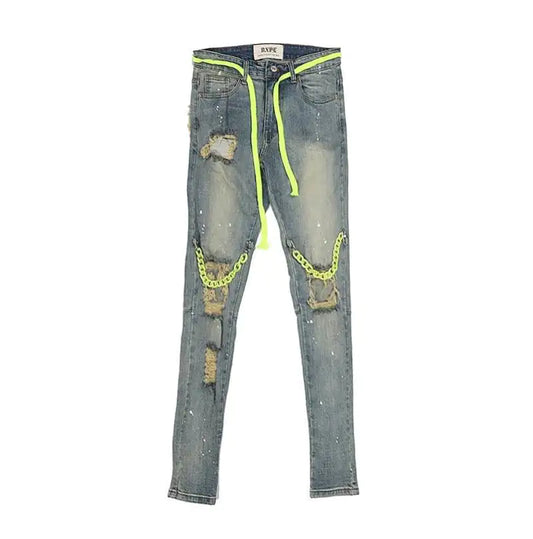 Trendy Ripped Jeans for Men and Women Casual Wear