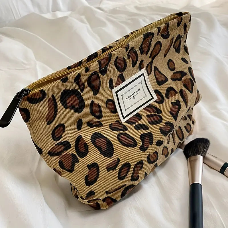 Pleasant Time - w/ Pana Vintage Leopard Print Cosmetic Bag