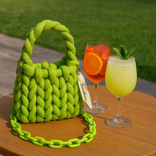 Multi-Colored Wool Tote Bag