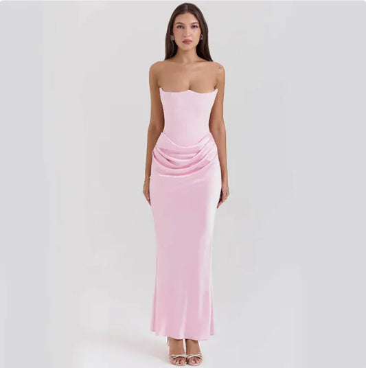 Strapless Maxi Dress – Sleek & Sexy Evening Wear