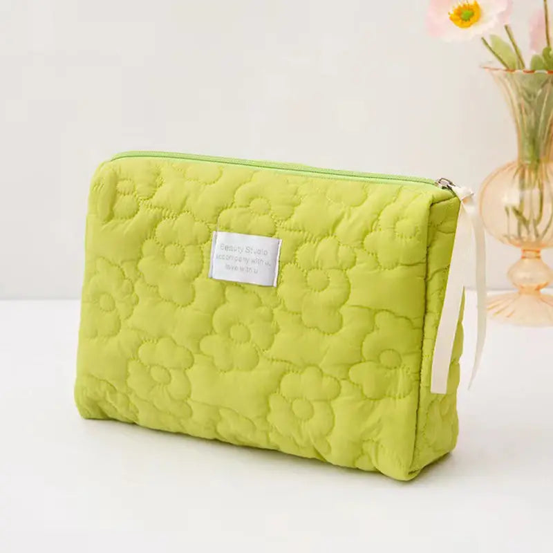 Portable Large Capacity Floral Makeup Bag for Women