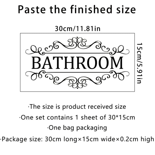Self-Adhesive Bathroom Wall Stickers