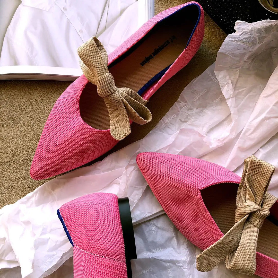 Casual Boat Shoes with Bow