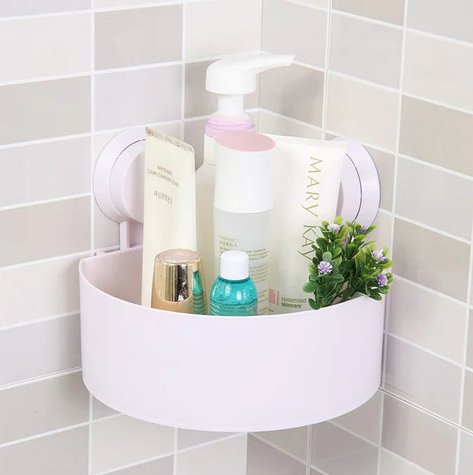 Corner Suction Bathroom Storage Rack
