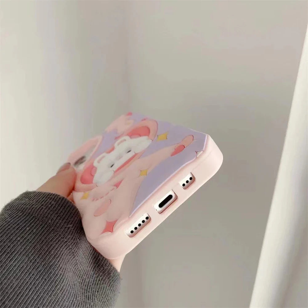 Pink Bunny - iPhone Case