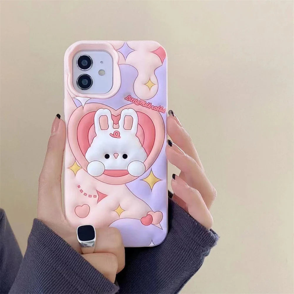 Pink Bunny - iPhone Case
