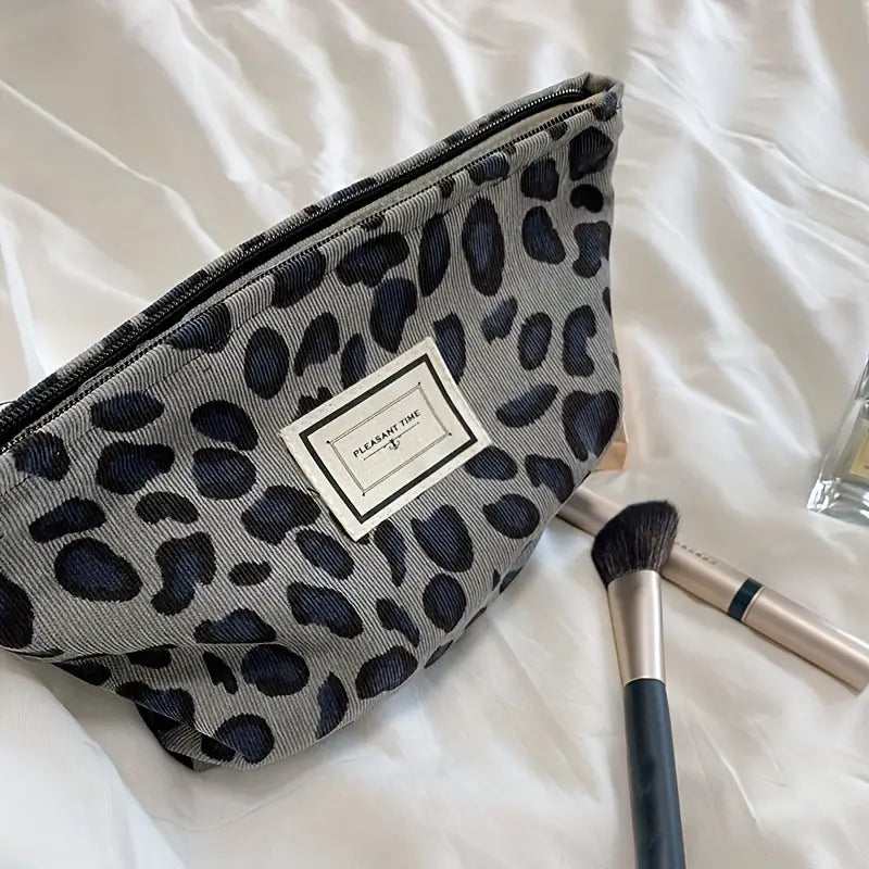 Pleasant Time - w/ Pana Vintage Leopard Print Cosmetic Bag