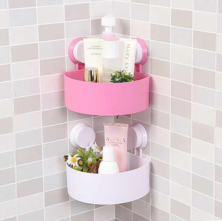 Corner Suction Bathroom Storage Rack