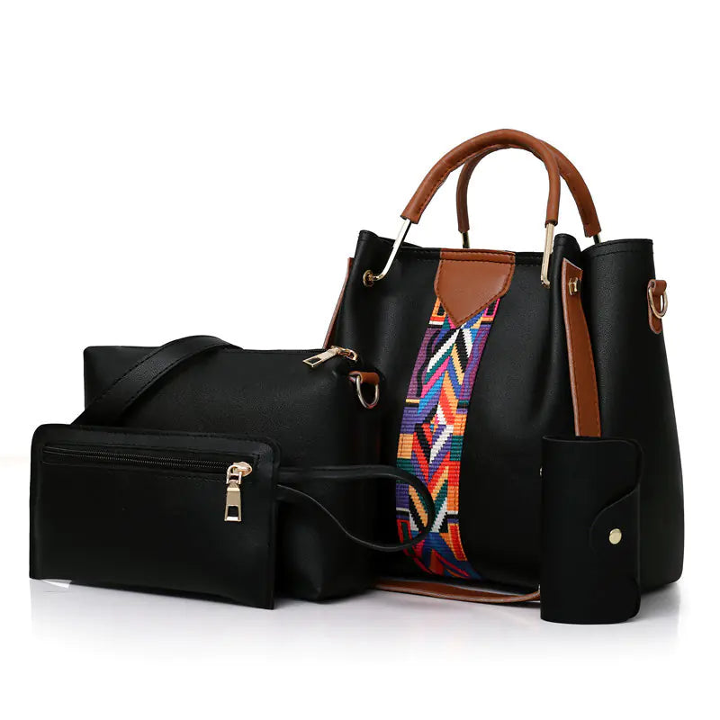 4-Piece Women's Shoulder Bag Set