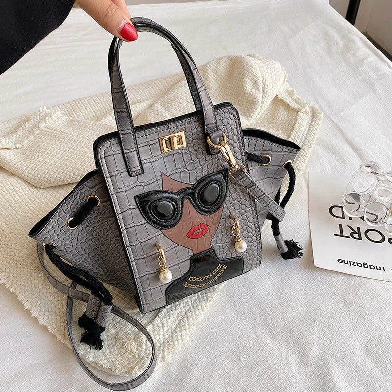 High-Fashion Large Bucket Handbag