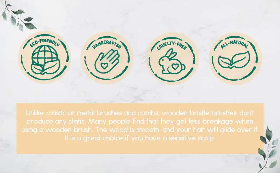 BeNat Wooden Detangling Hair Brush