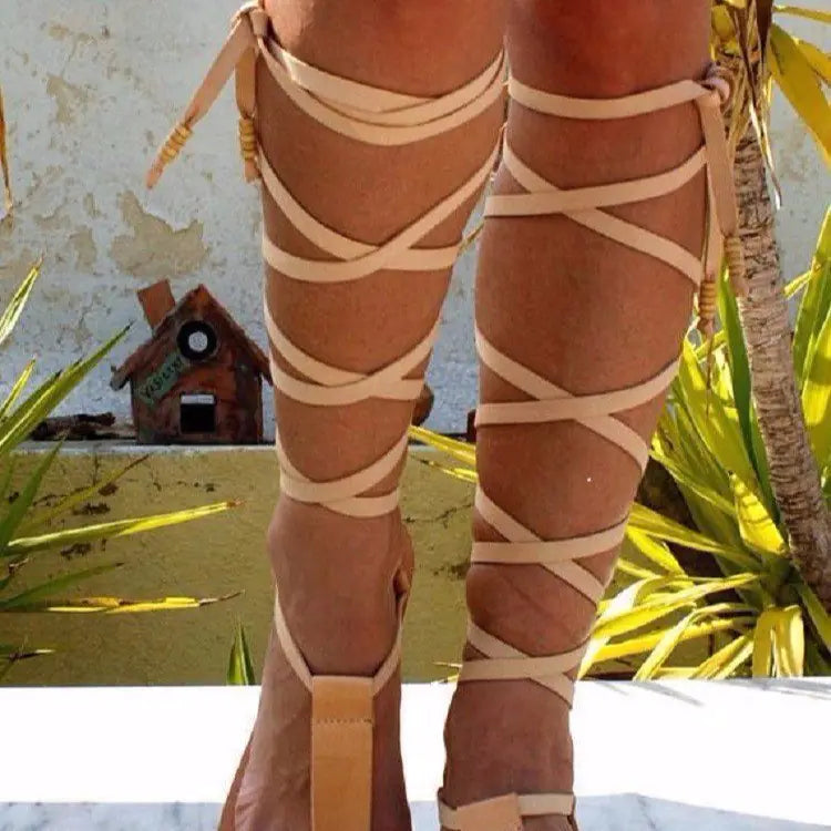 Thin Strap Flat Sandals