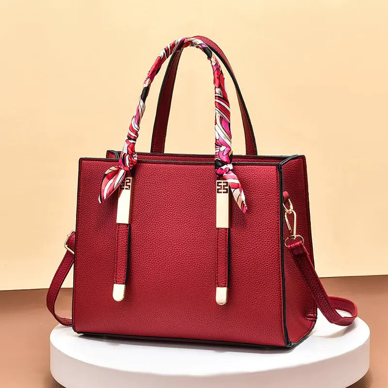 Large Capacity One-Shoulder Leather Handbags
