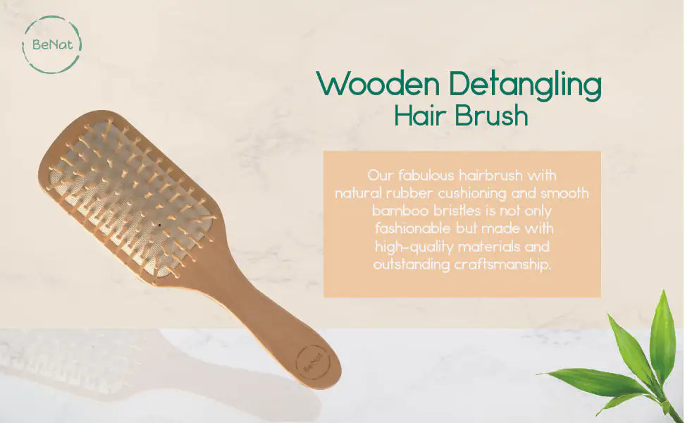 BeNat Wooden Detangling Hair Brush