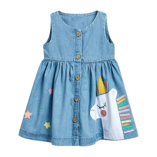 Girls' Denim Dresses and Baby Skirts Collection