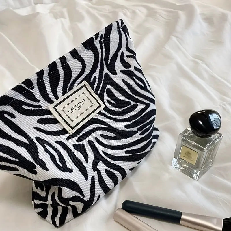Pleasant Time - w/ Pana Vintage Leopard Print Cosmetic Bag