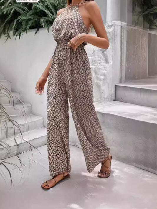 Gisella™ Women's Elegant Khaki Jumpsuit (One Piece)