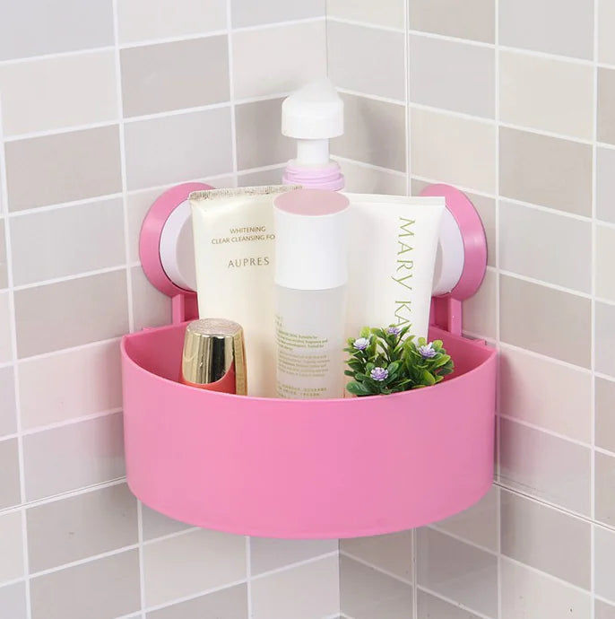 Corner Suction Bathroom Storage Rack
