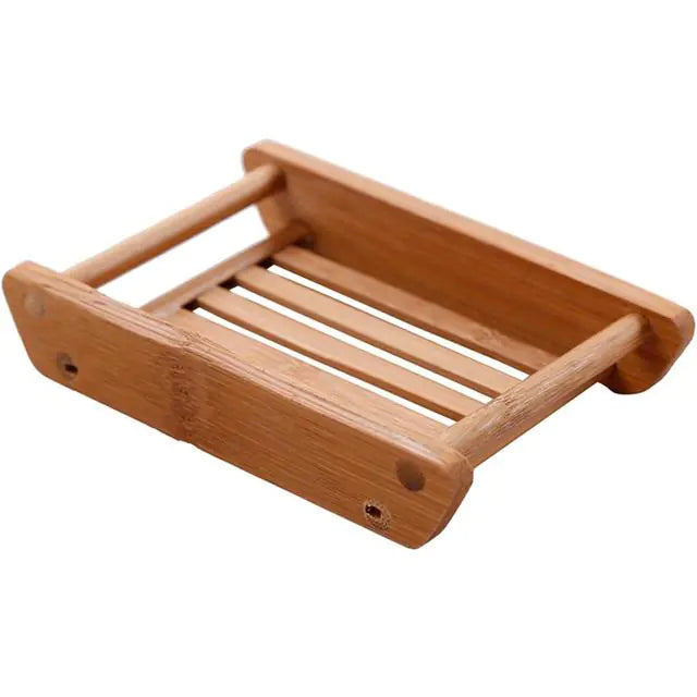 Manual Bamboo Drain Soap Box