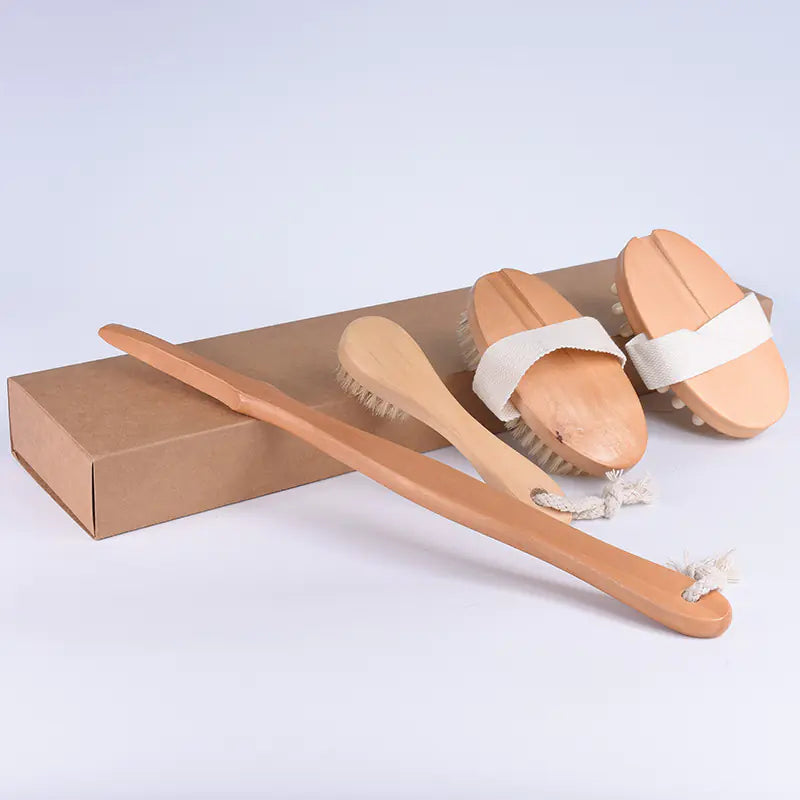 Bathroom Exfoliating Brush and Massage Set (OEM)