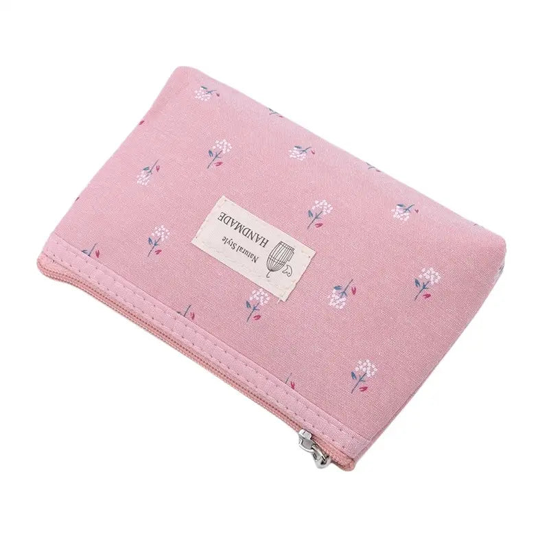 Portable Canvas Waterproof Cosmetic Bag for Women