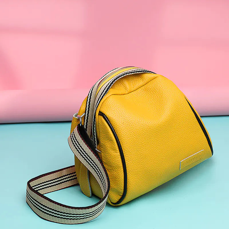 Genuine Cowhide Saddle Bags for Women Handbags