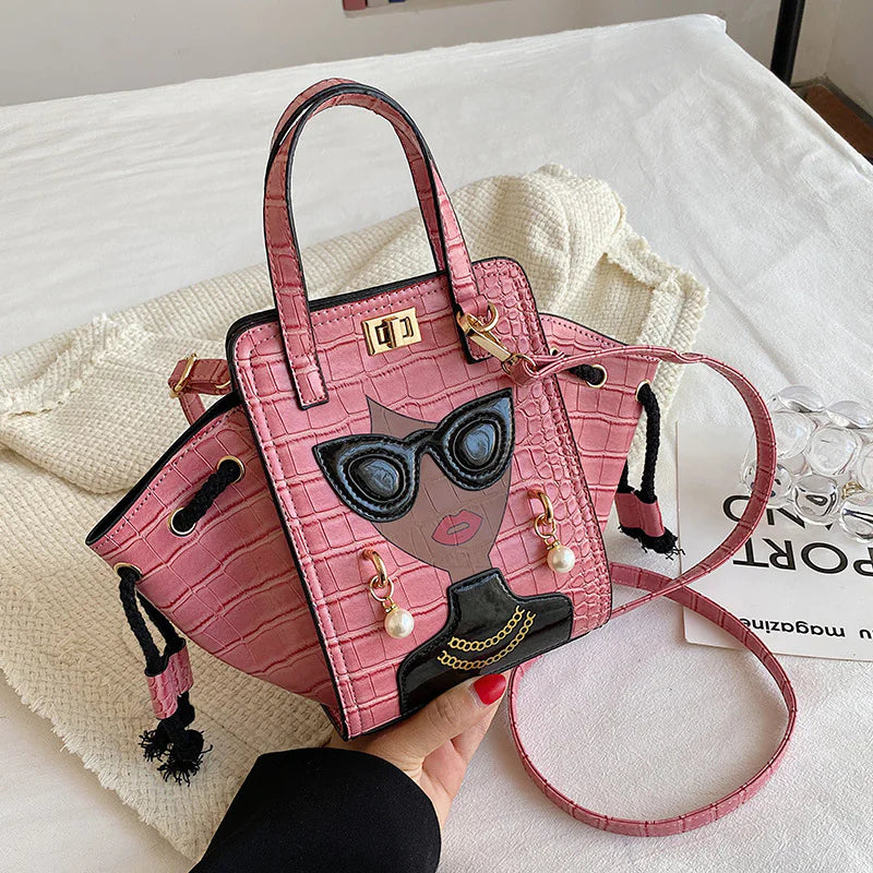 High-Fashion Large Bucket Handbag