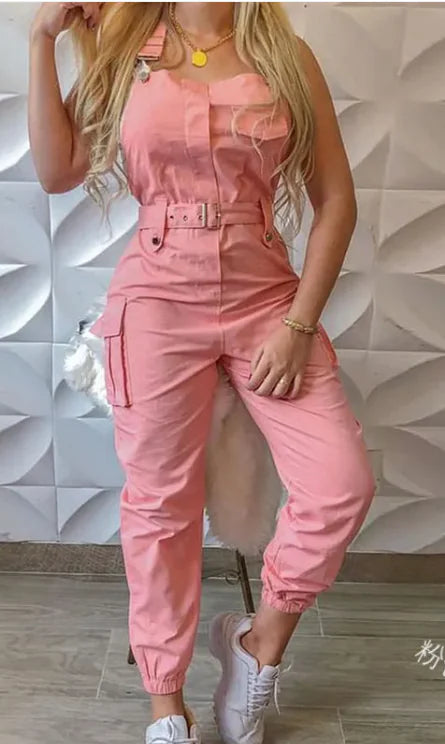 Women's Sleeveless Jumpsuit (Fashionable Work Clothes)