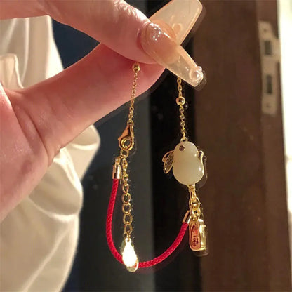 Vintage Beaded Handstring with Unique Character