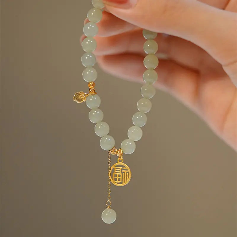 Vintage Beaded Handstring with Unique Character