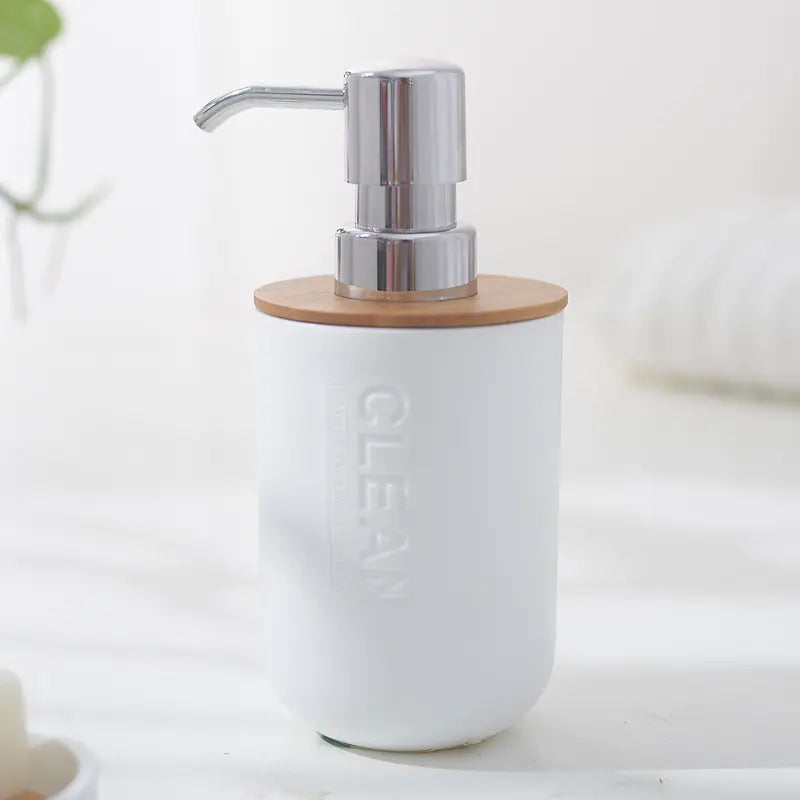 Bamboo Toothbrush Holder and Bathroom Accessories Set