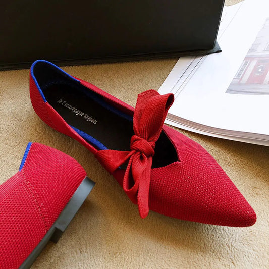 Casual Boat Shoes with Bow