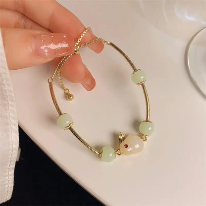 Vintage Beaded Handstring with Unique Character