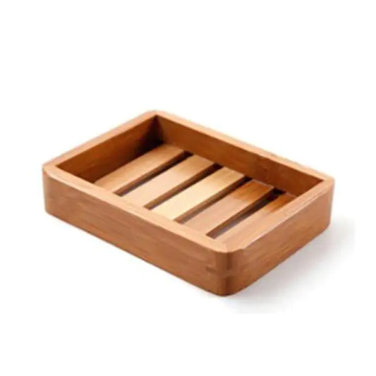 Manual Bamboo Drain Soap Box