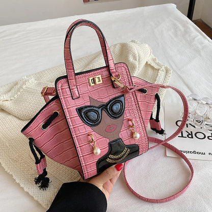 High-Fashion Large Bucket Handbag
