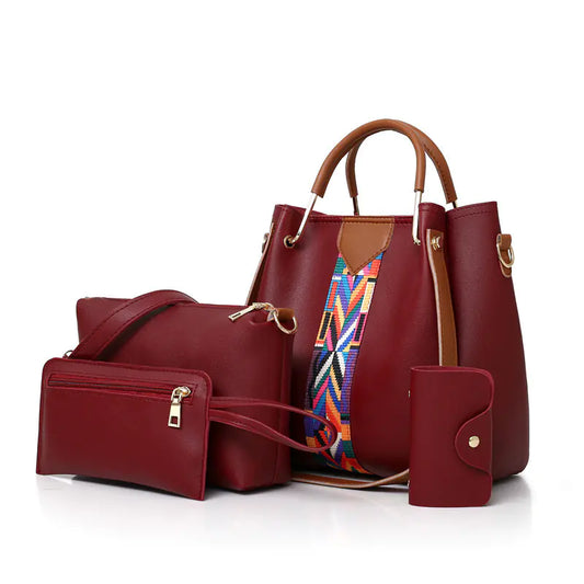 4-Piece Women's Shoulder Bag Set