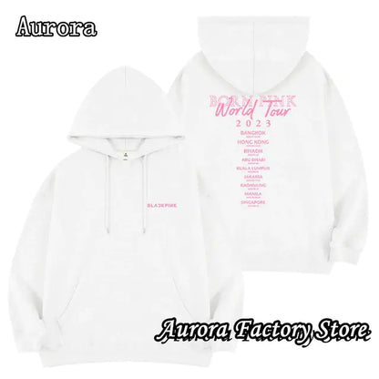 Black Pink Printed Hoodie for Men and Women - Casual Wear