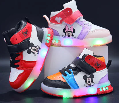 Mickey LED Light Sneakers for Kids (Ages 1-6)