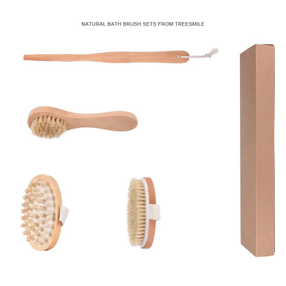 Bathroom Exfoliating Brush and Massage Set (OEM)