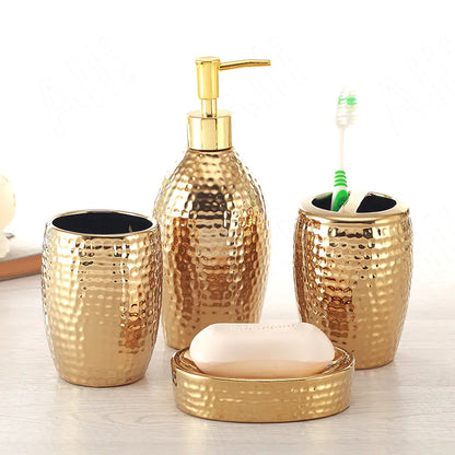 Ceramic Five-piece Bathroom Set