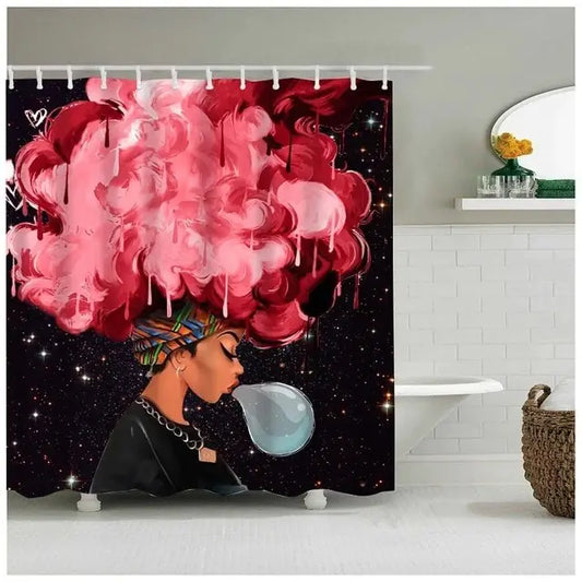 African Girl Shower Curtain