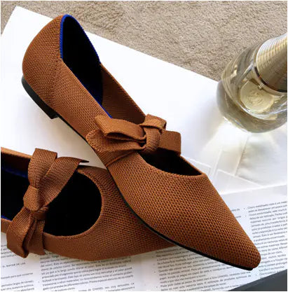 Casual Boat Shoes with Bow