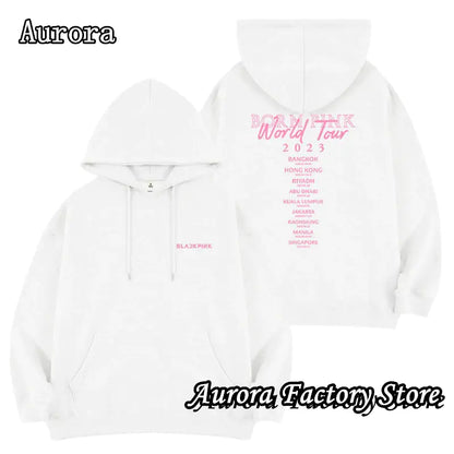 Black Pink Printed Hoodie for Men and Women - Casual Wear