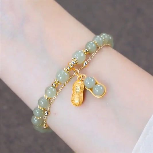 Vintage Beaded Handstring with Unique Character