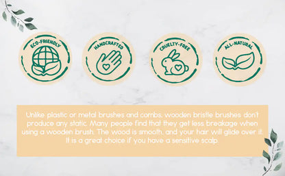 BeNat Wooden Detangling Hair Brush